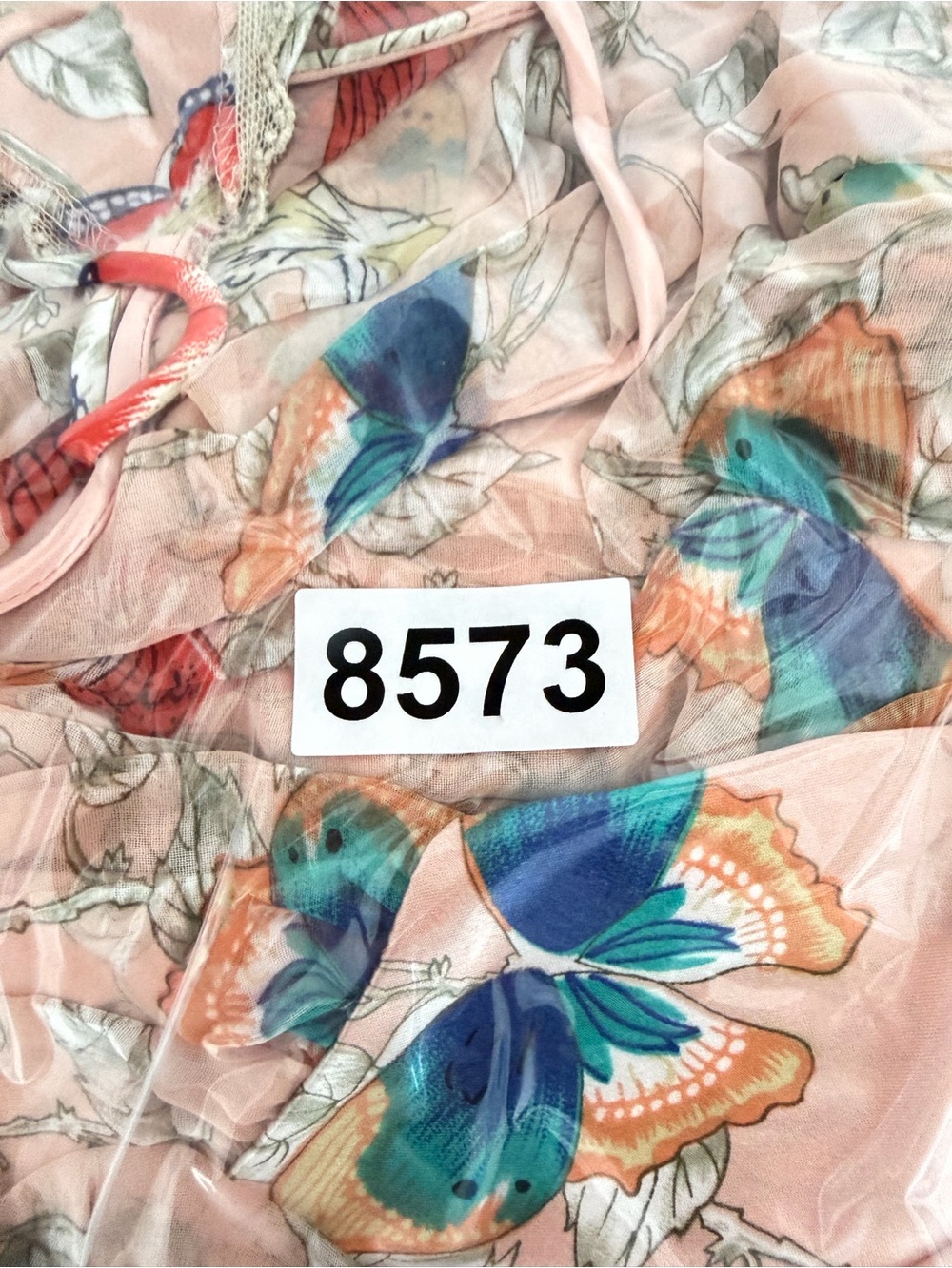 Victoria's Secret 80’s Vintage Butterfly Maxi Slip Dress Size Small 8573 - Picture 12 of 12